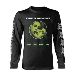 Type O Negative Unisex Adult Crude Gears Long-Sleeved T-Shirt / Black